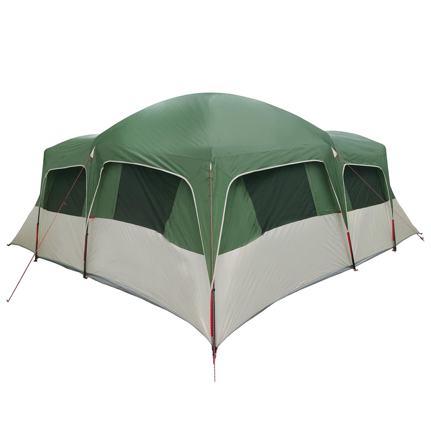vidaXL Family Tent with Rainfly Water-resistant 6-Person Green - 42049