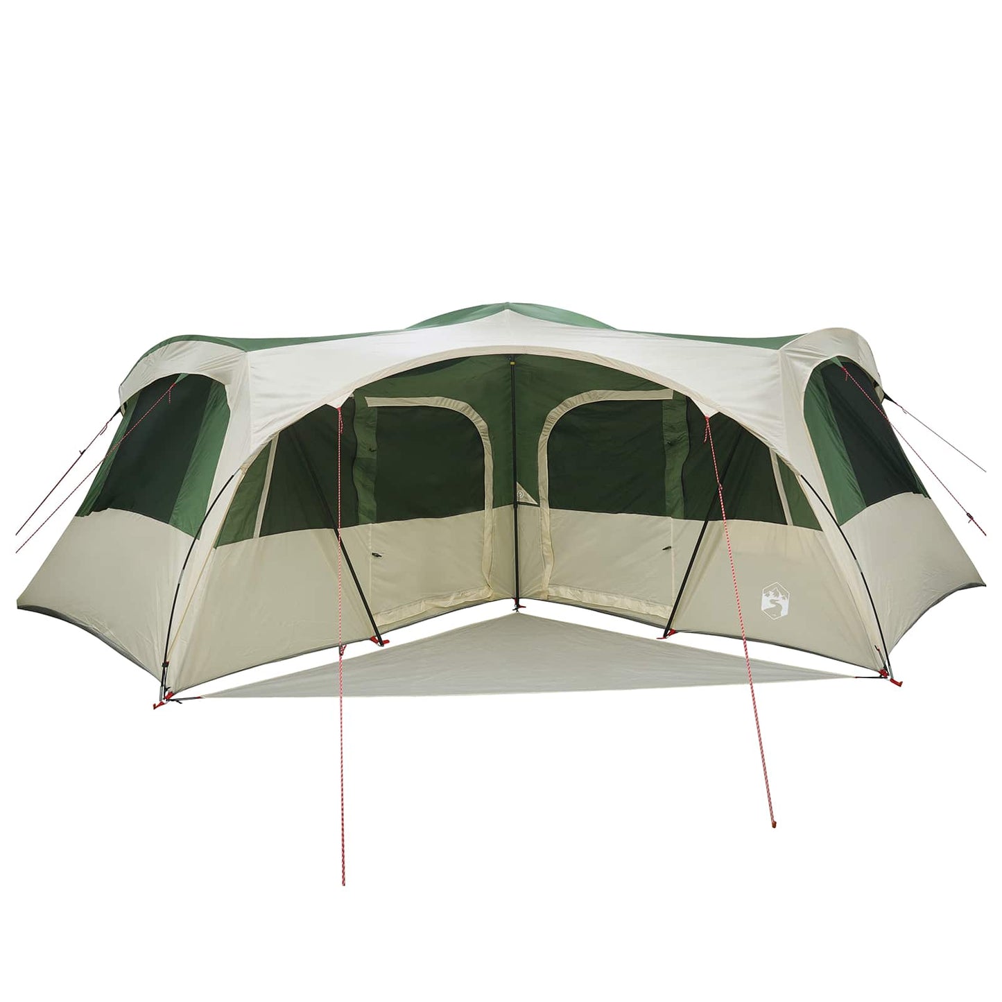 vidaXL Family Tent with Rainfly Water-resistant 6-Person Green - 42049