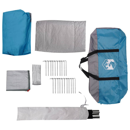 vidaXL Family Tent with Rainfly Water-resistant 6-Person Blue - 42051