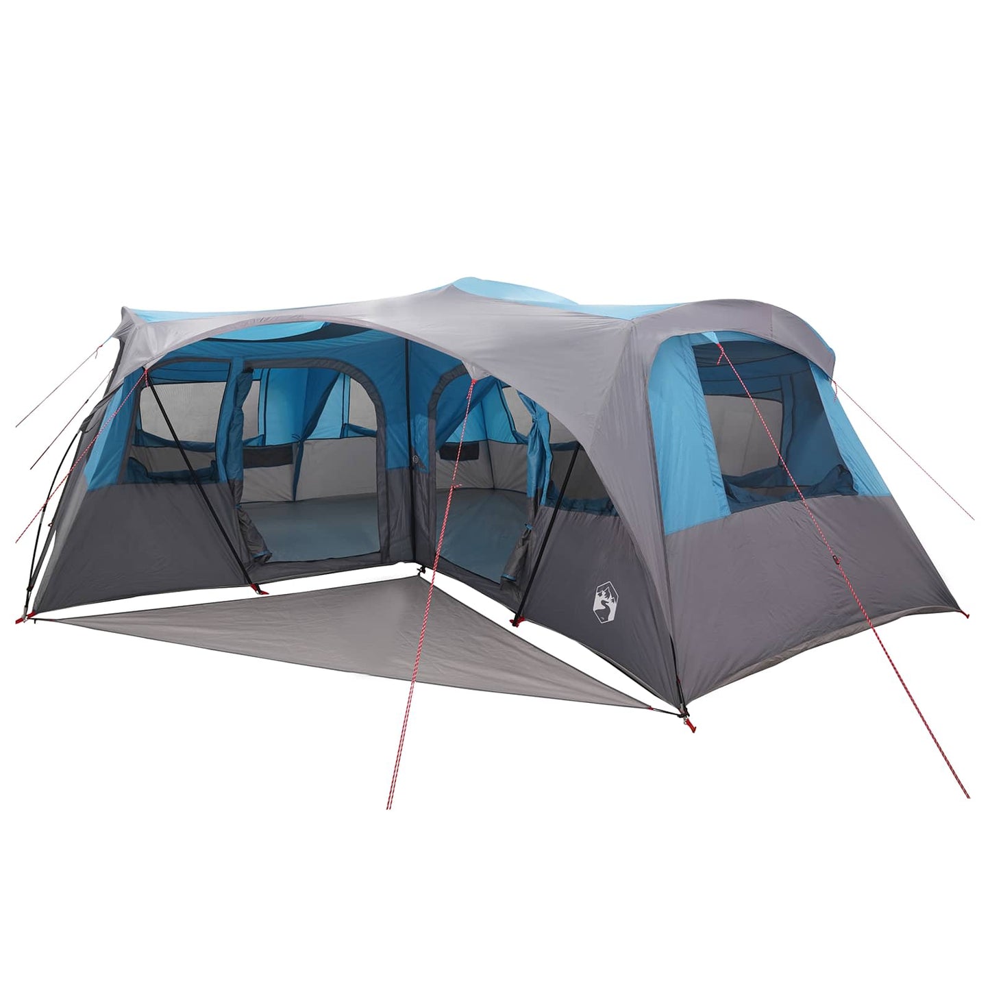 vidaXL Family Tent with Rainfly Water-resistant 6-Person Blue - 42051