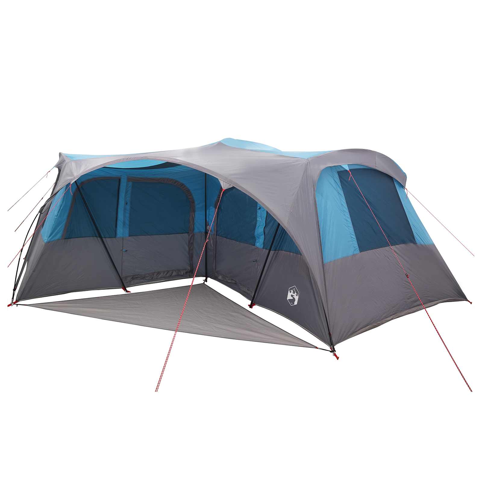 vidaXL Family Tent with Rainfly Water-resistant 6-Person Blue - 42051