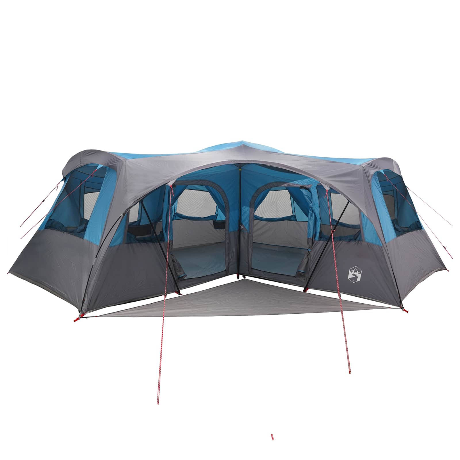 vidaXL Family Tent with Rainfly Water-resistant 6-Person Blue - 42051