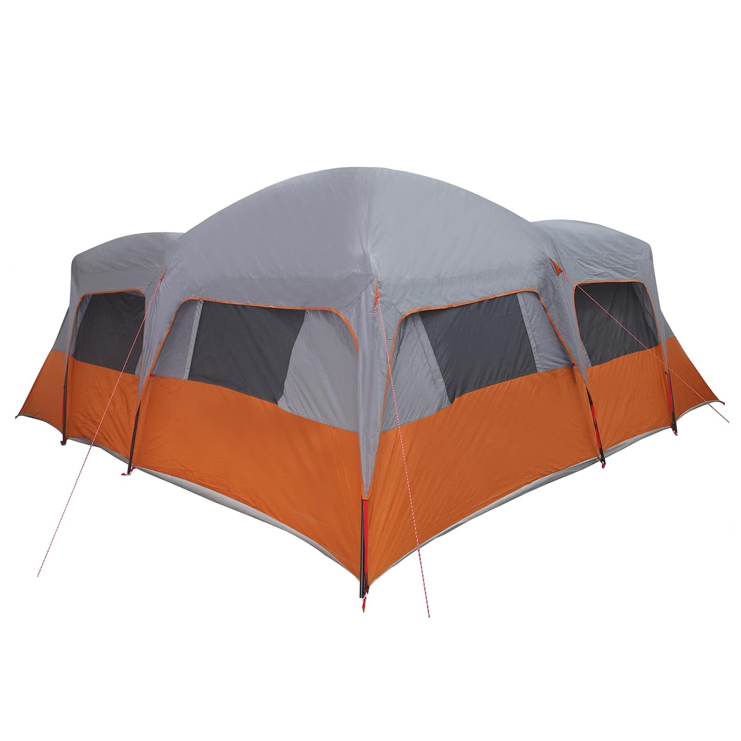 vidaXL Family Tent with Rainfly Water-resistant 6-Person - Grey - 42052