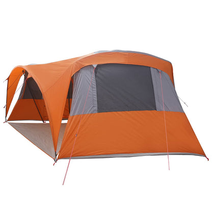 vidaXL Family Tent with Rainfly Water-resistant 6-Person - Grey - 42052
