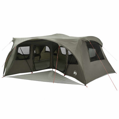 vidaXL Family Tent with Rainfly Water-resistant 6-Person Army Green - 42055
