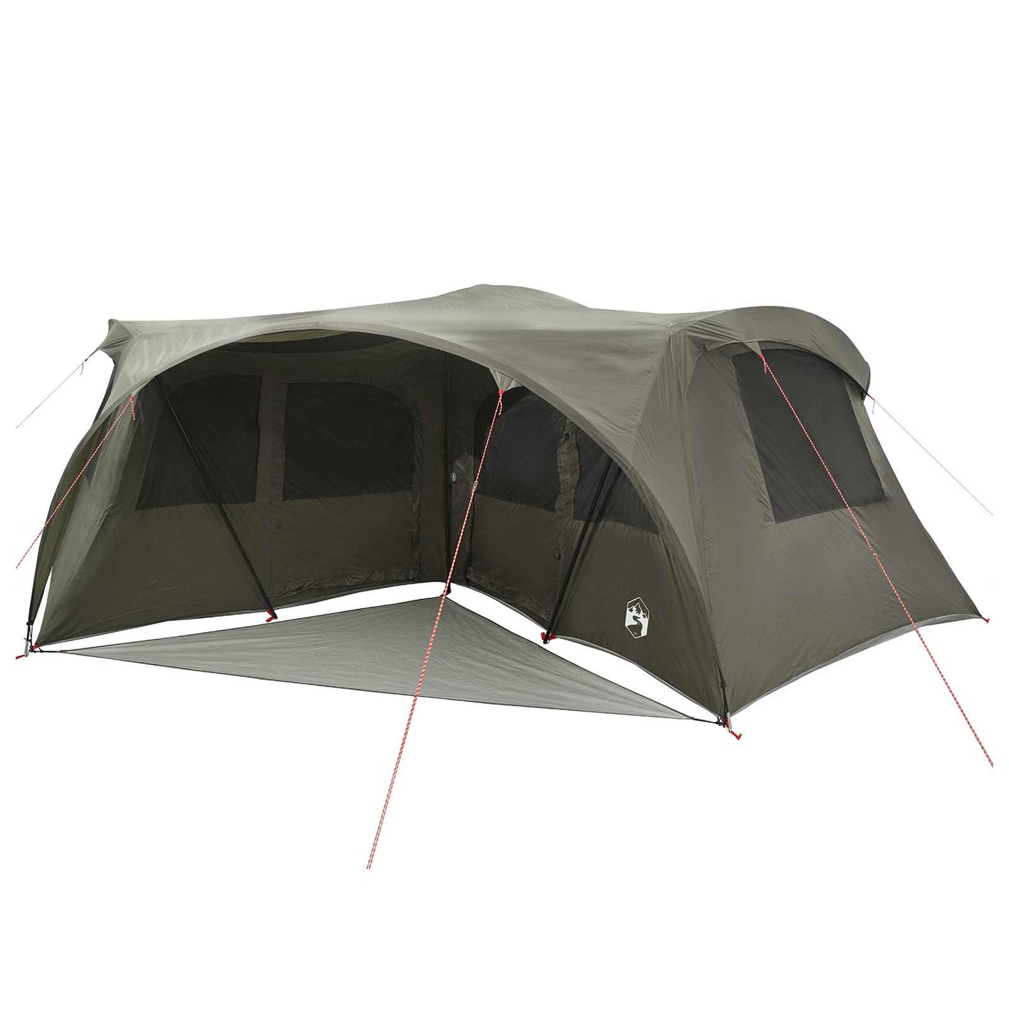 vidaXL Family Tent with Rainfly Water-resistant 6-Person Army Green - 42055