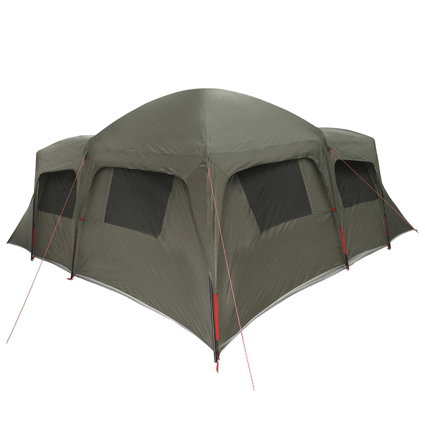 vidaXL Family Tent with Rainfly Water-resistant 6-Person Army Green - 42055