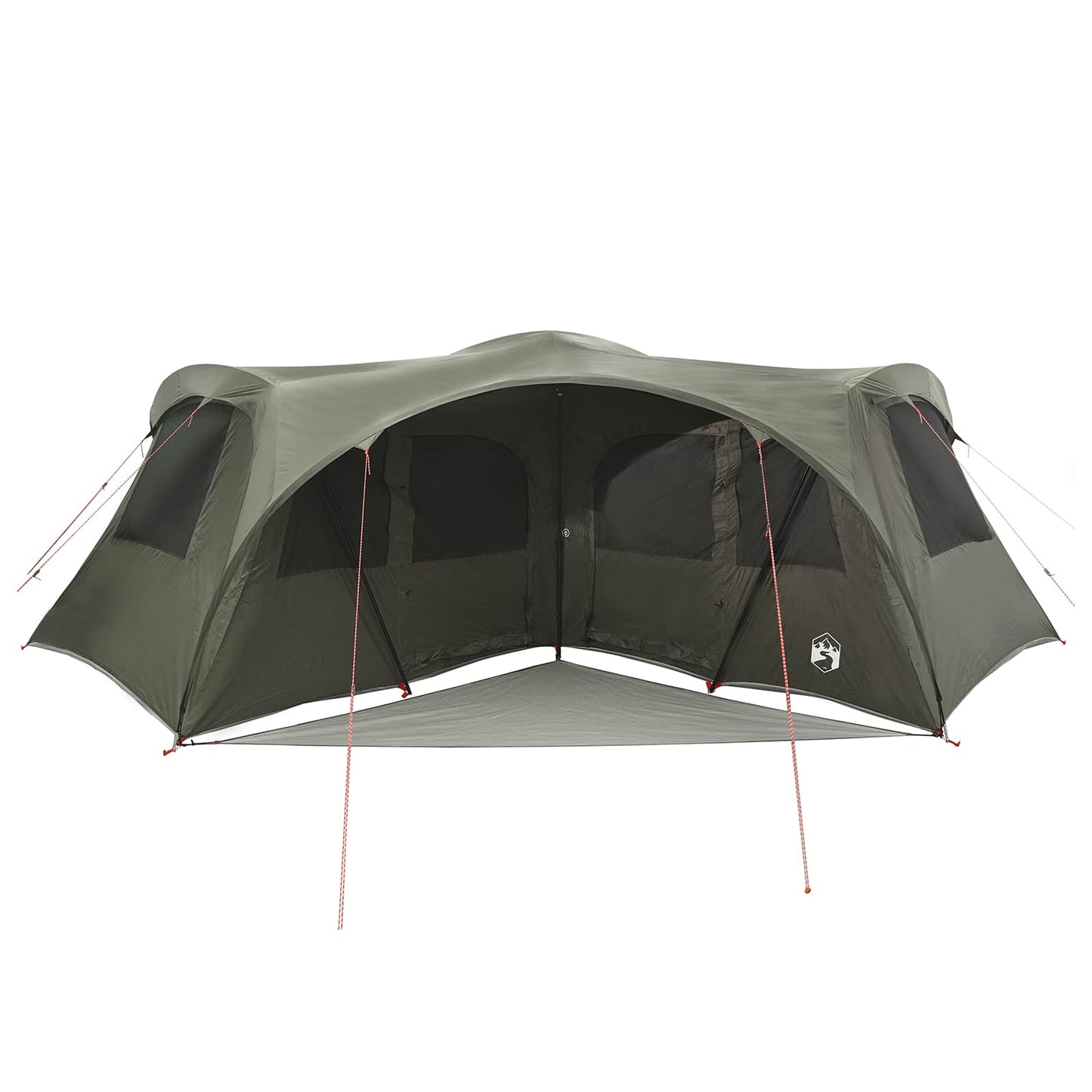 vidaXL Family Tent with Rainfly Water-resistant 6-Person Army Green - 42055