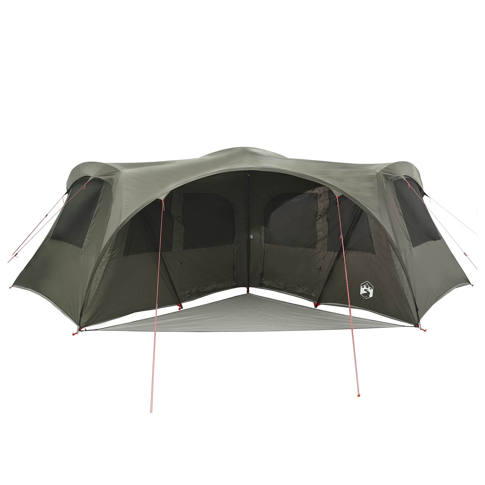 vidaXL Family Tent with Rainfly Water-resistant 6-Person Army Green - 42055
