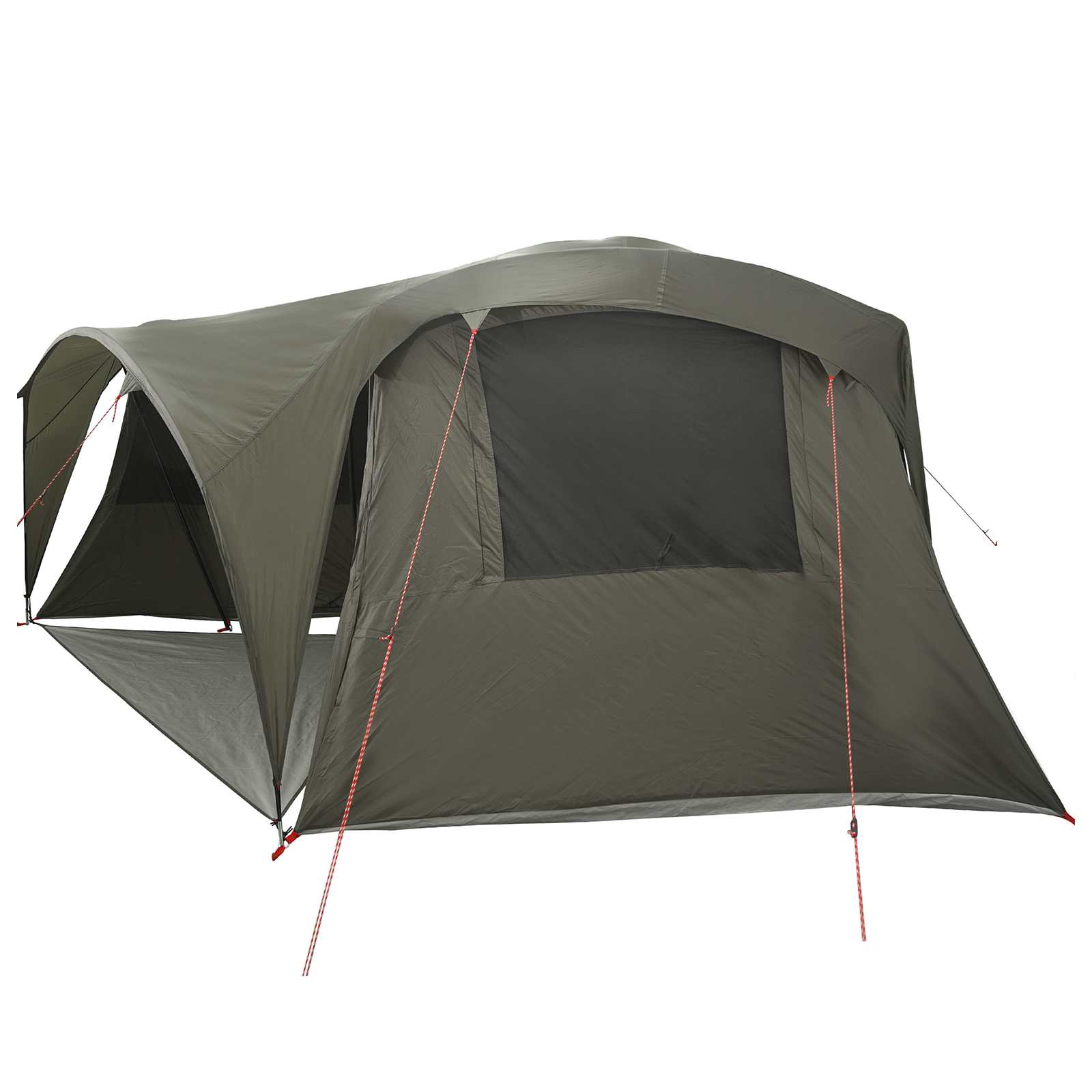 vidaXL Family Tent with Rainfly Water-resistant 6-Person Army Green - 42055