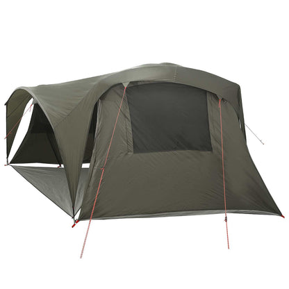 vidaXL Family Tent with Rainfly Water-resistant 6-Person Army Green - 42055