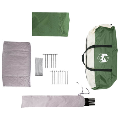 vidaXL Cabin Tent with Rainfly Water-Resistant 10-Person Green