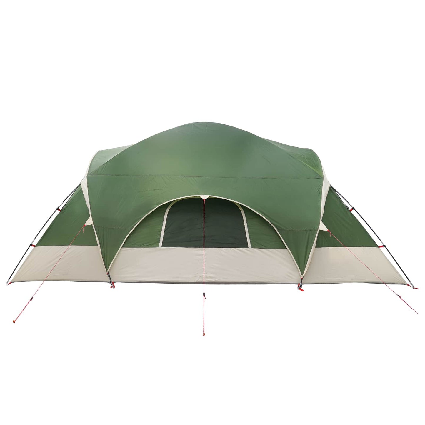 vidaXL Cabin Tent with Rainfly Water-Resistant 10-Person Green