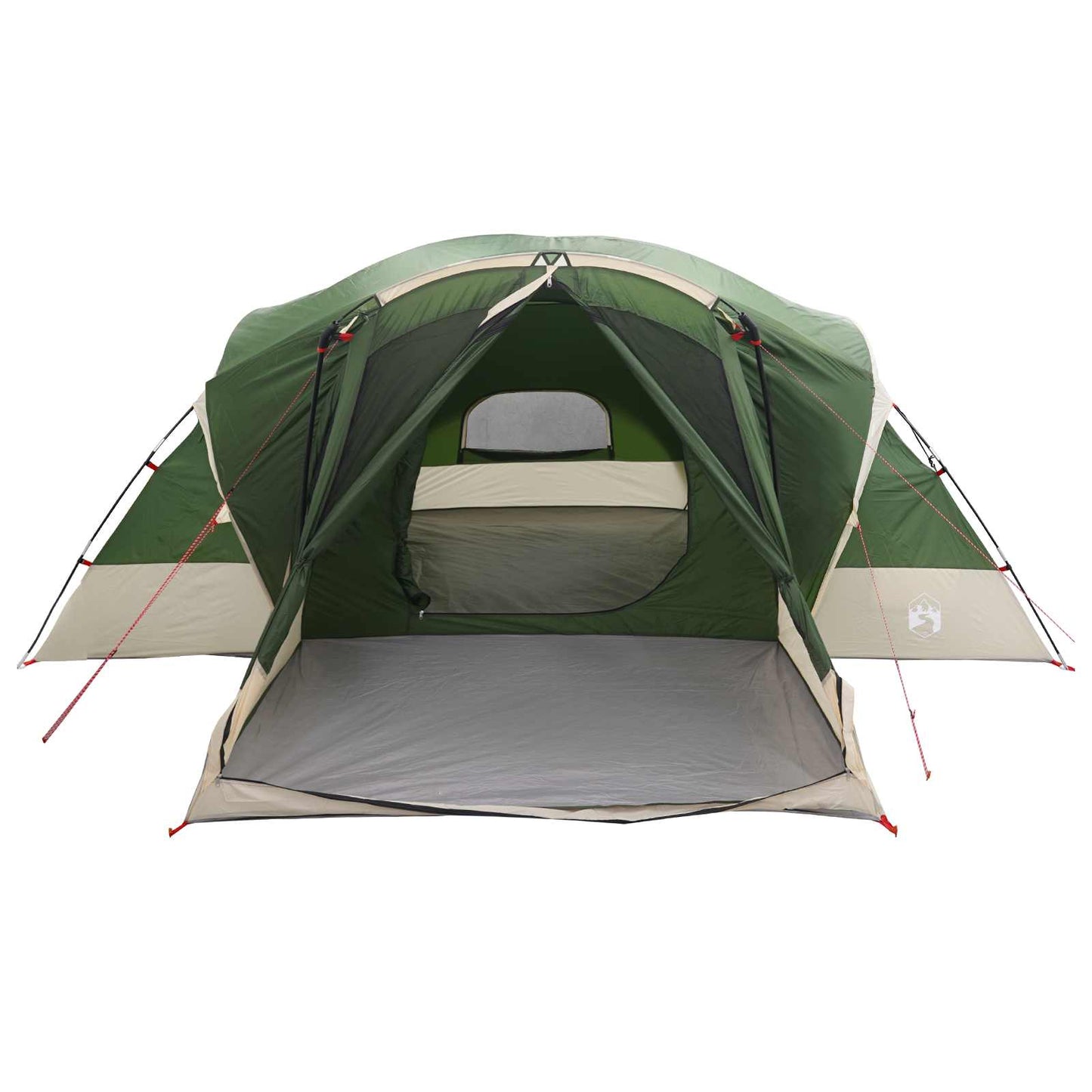 vidaXL Cabin Tent with Rainfly Water-Resistant 10-Person Green