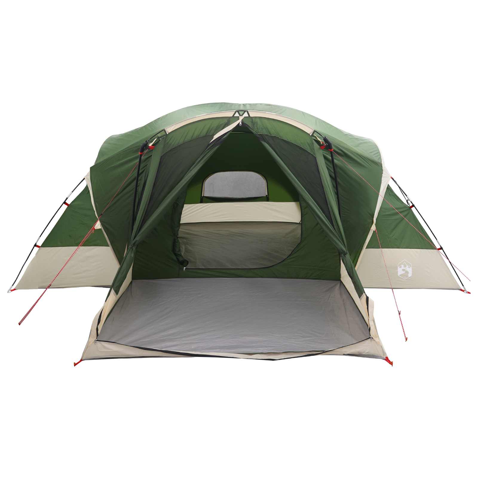 vidaXL Cabin Tent with Rainfly Water-Resistant 10-Person Green