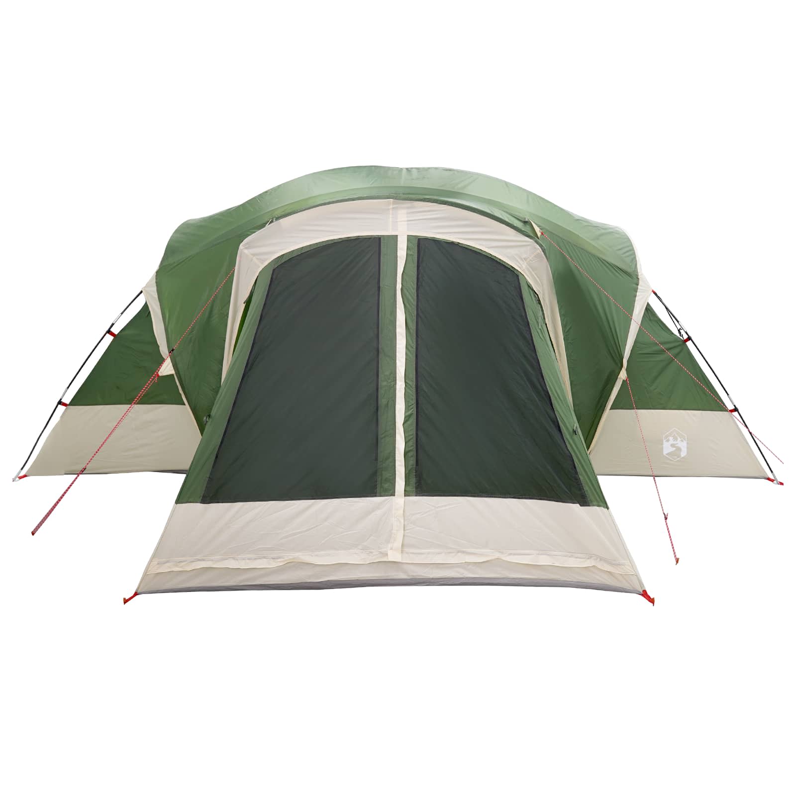 vidaXL Cabin Tent with Rainfly Water-Resistant 10-Person Green