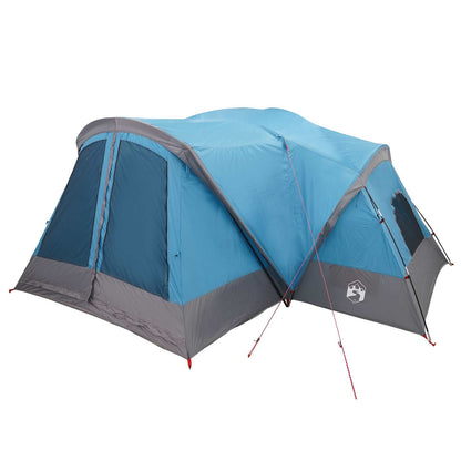vidaXL Cabin Tent with Rainfly Water-Resistant 10-Person Blue