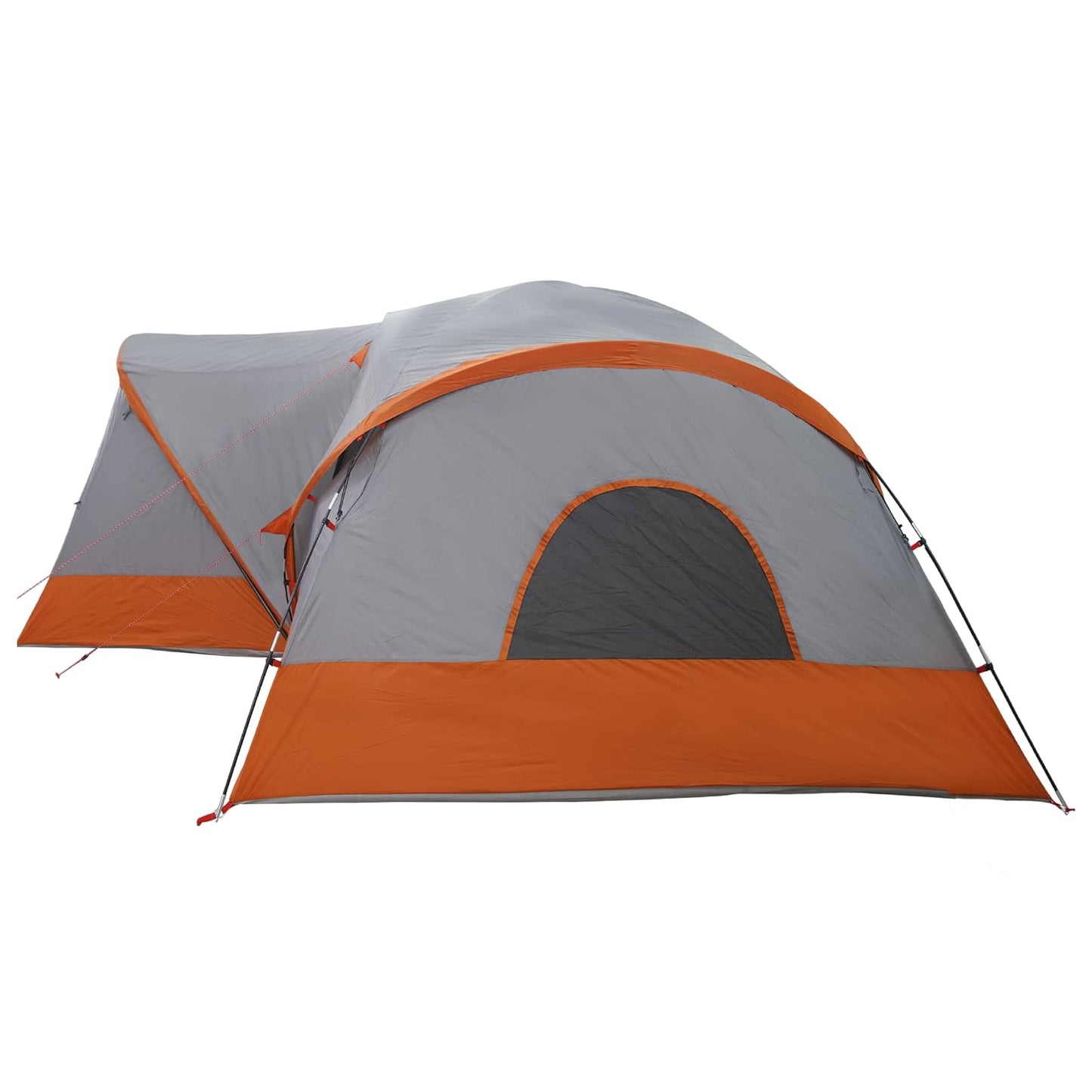 vidaXL Cabin Tent with Rainfly Water-Resistant 10-Person - Grey