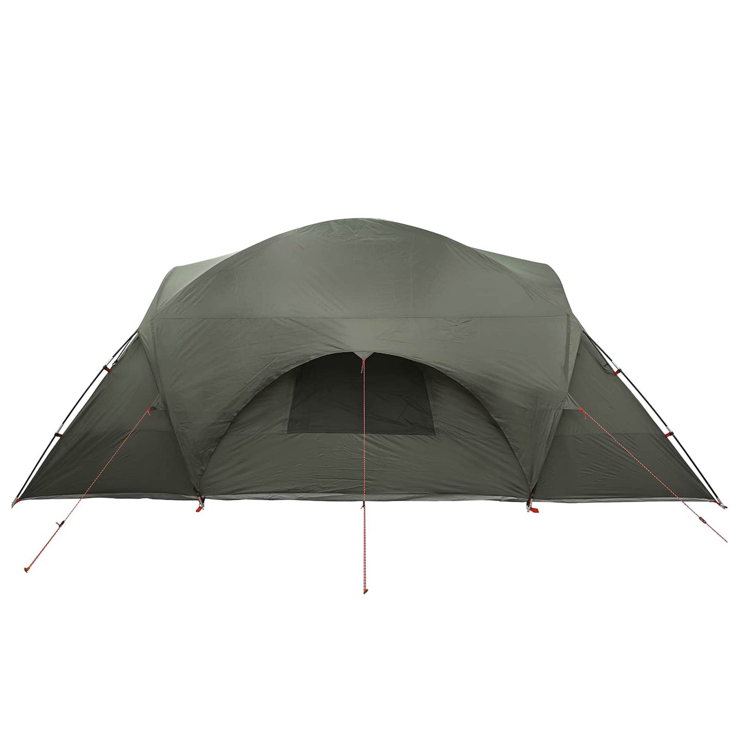 vidaXL Cabin Tent with Rainfly Water-Resistant 10-Person Army Green