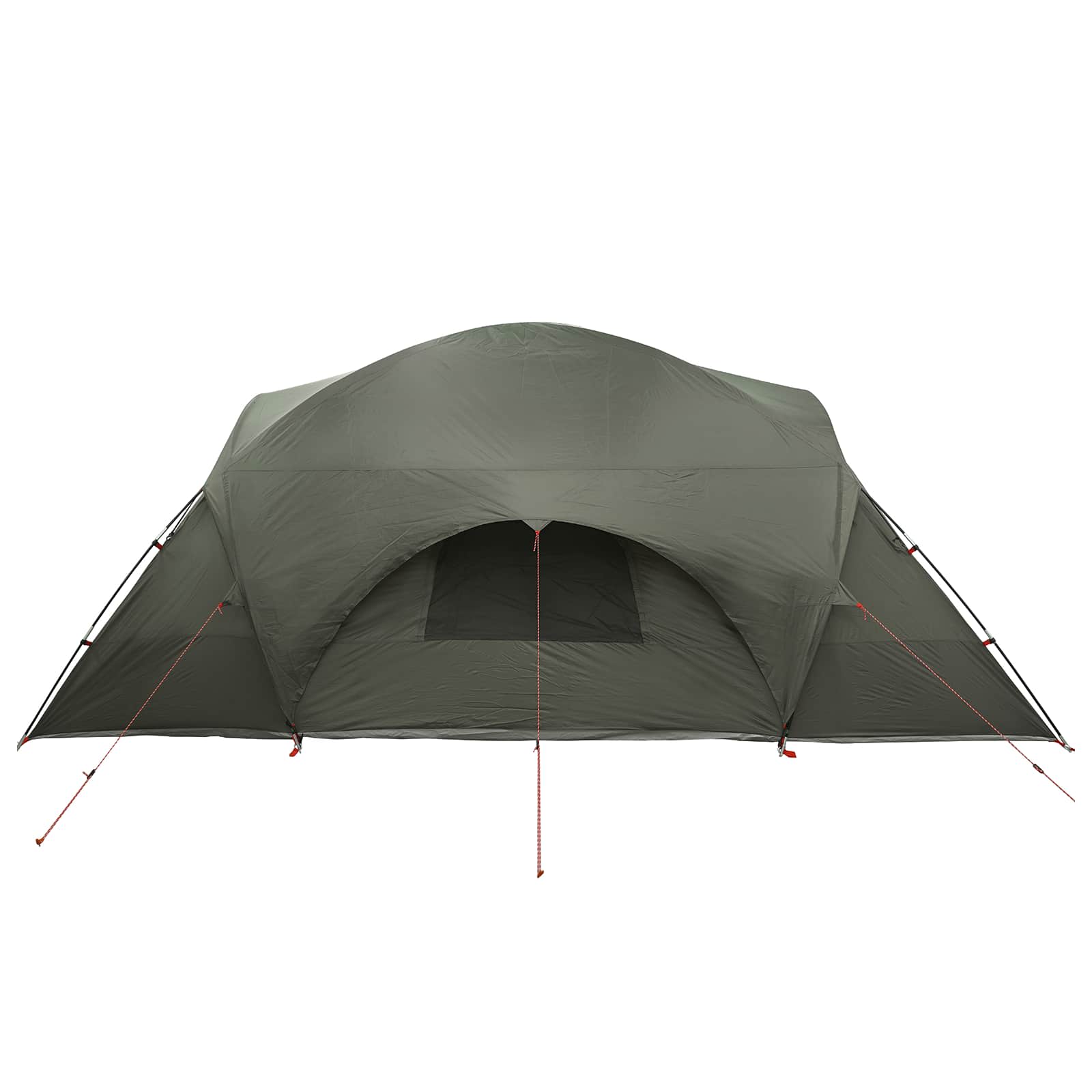 vidaXL Cabin Tent with Rainfly Water-Resistant 10-Person Army Green