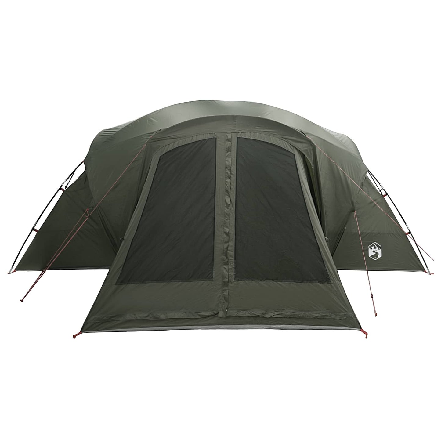 vidaXL Cabin Tent with Rainfly Water-Resistant 10-Person Army Green
