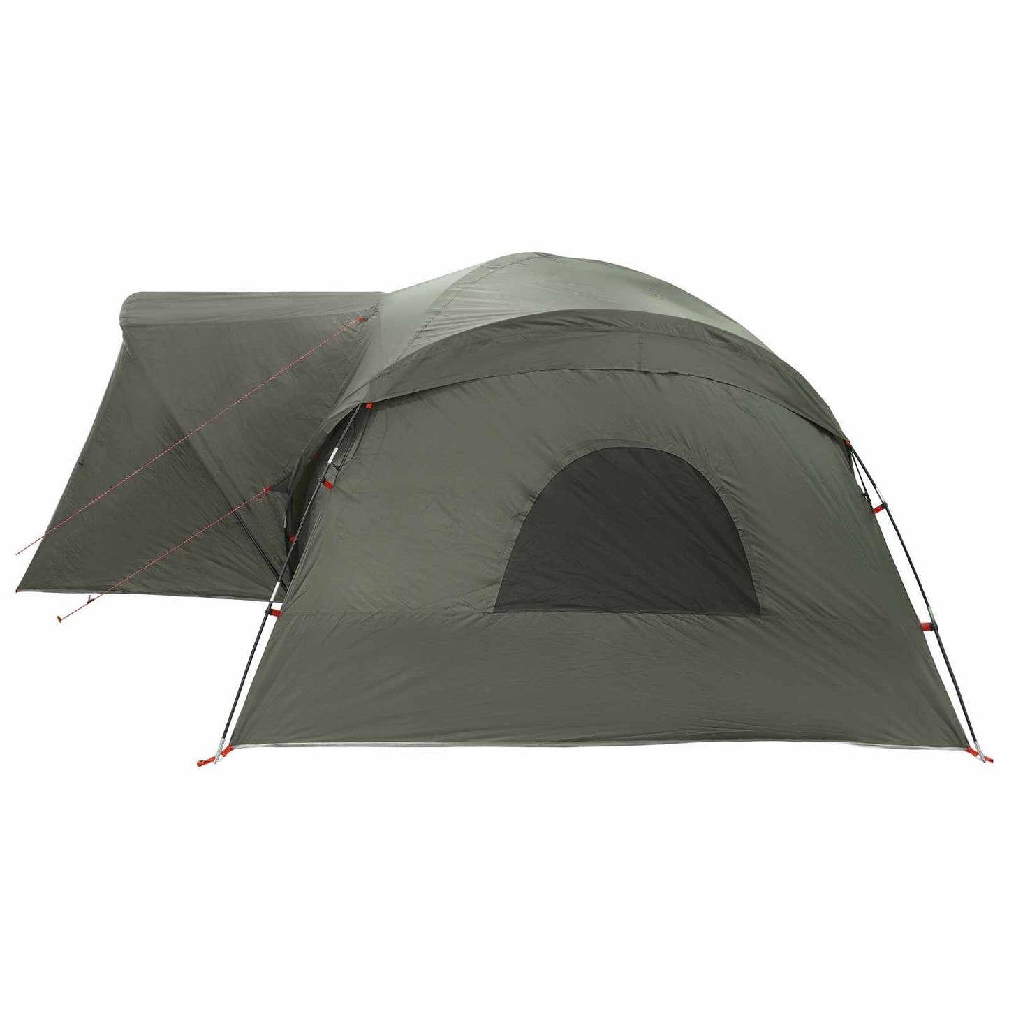 vidaXL Cabin Tent with Rainfly Water-Resistant 10-Person Army Green
