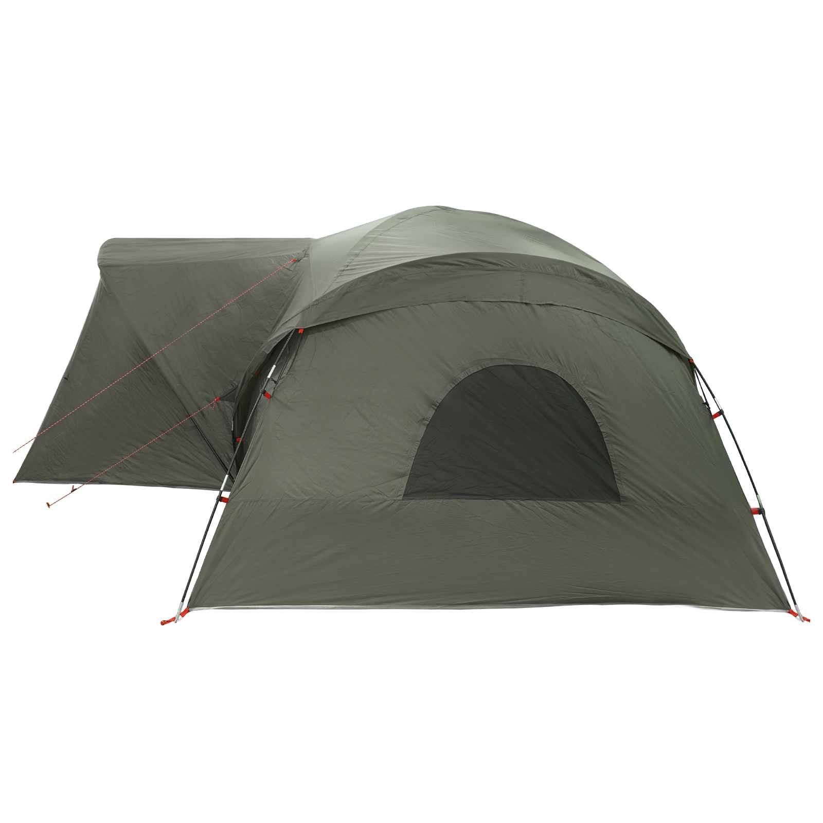 vidaXL Cabin Tent with Rainfly Water-Resistant 10-Person Army Green