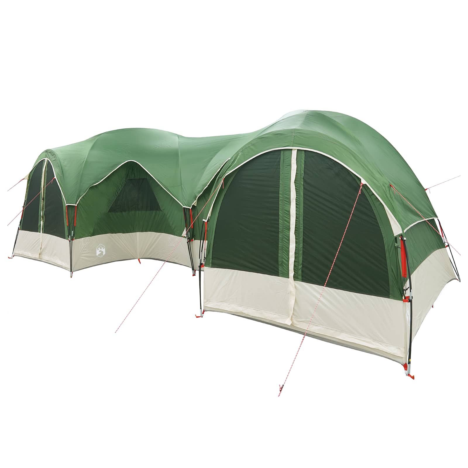 vidaXL Family Tent with Rainfly Water-resistant 5-Person Green