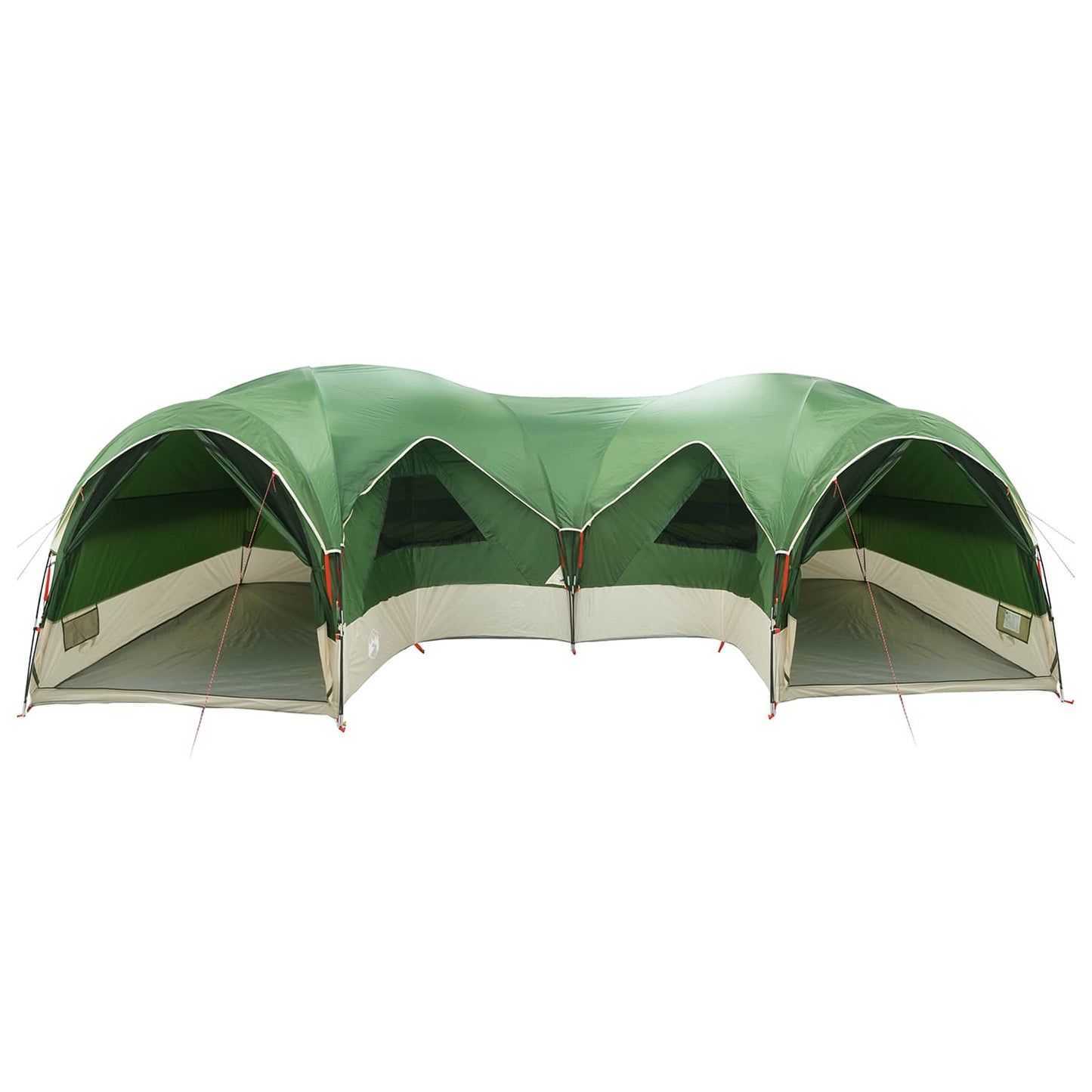 vidaXL Family Tent with Rainfly Water-resistant 5-Person Green