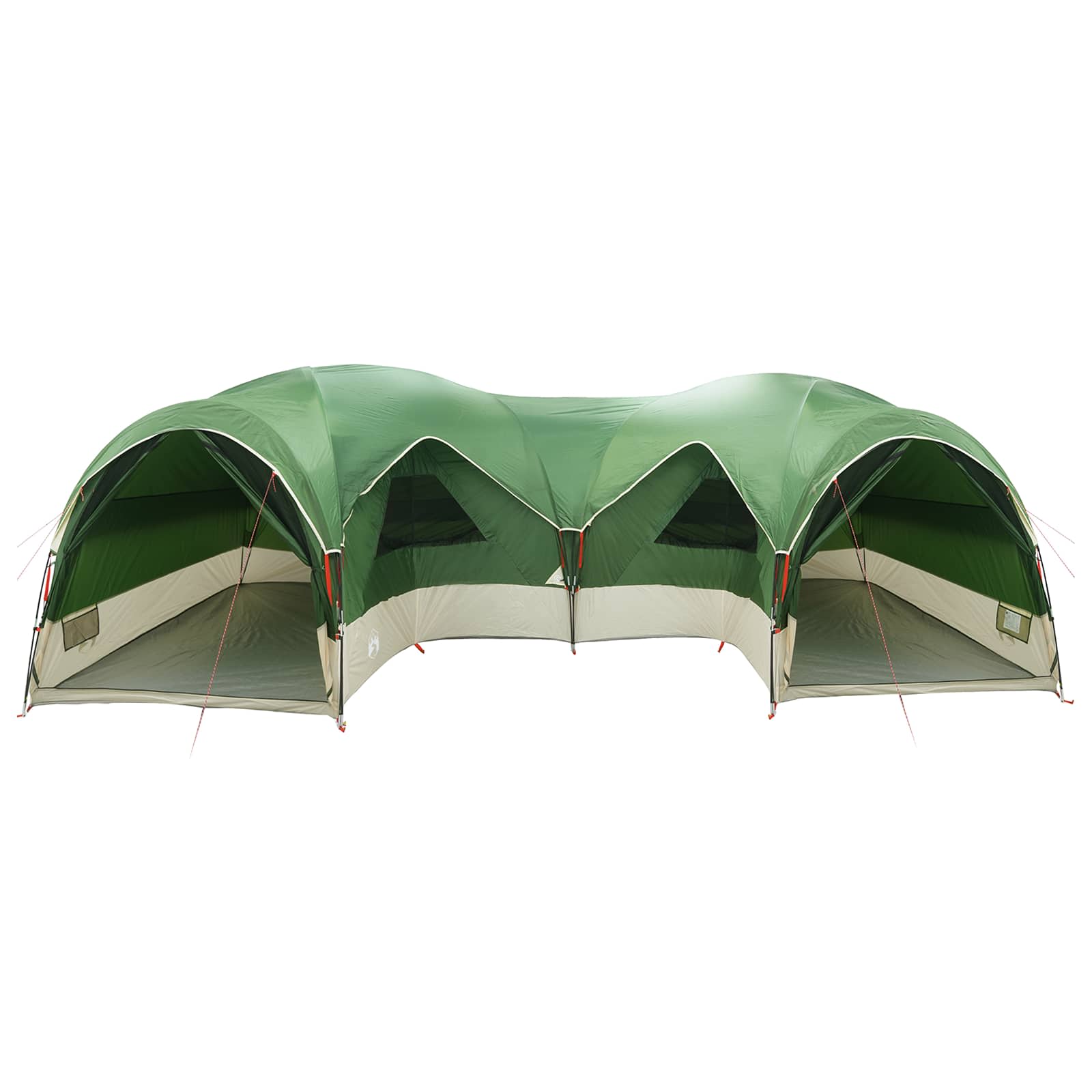 vidaXL Family Tent with Rainfly Water-resistant 5-Person Green