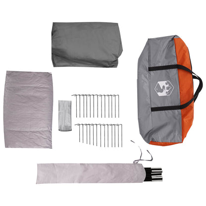 vidaXL Family Tent with Rainfly Water-resistant 5-Person - Grey