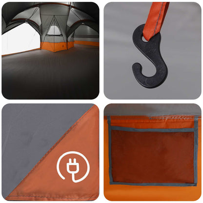 vidaXL Family Tent with Rainfly Water-resistant 5-Person - Grey