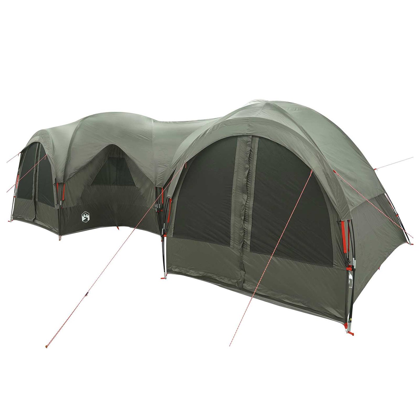 vidaXL Family Tent with Rainfly Water-resistant 5-Person Army Green