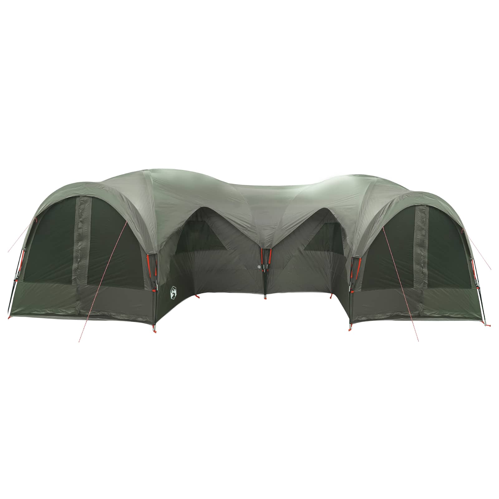 vidaXL Family Tent with Rainfly Water-resistant 5-Person Army Green