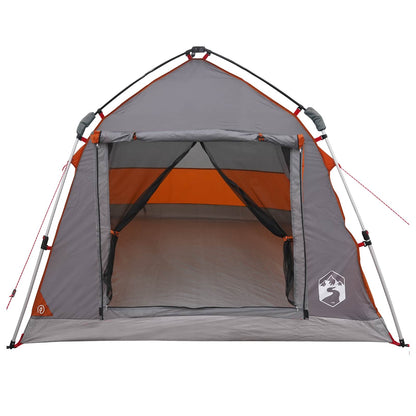 vidaXL Instant Tent Water-resistant 2-Person Grey and Orange