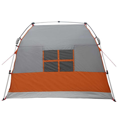 vidaXL Instant Tent Water-resistant 2-Person Grey and Orange
