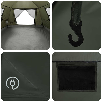 vidaXL Instant Tent Water-resistant 2-Person Army Green