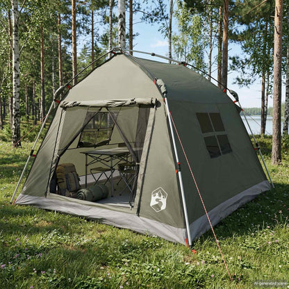 vidaXL Instant Tent Water-resistant 2-Person Army Green