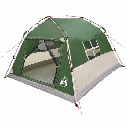 vidaXL Instant Tent Water-resistant 3-Person Green
