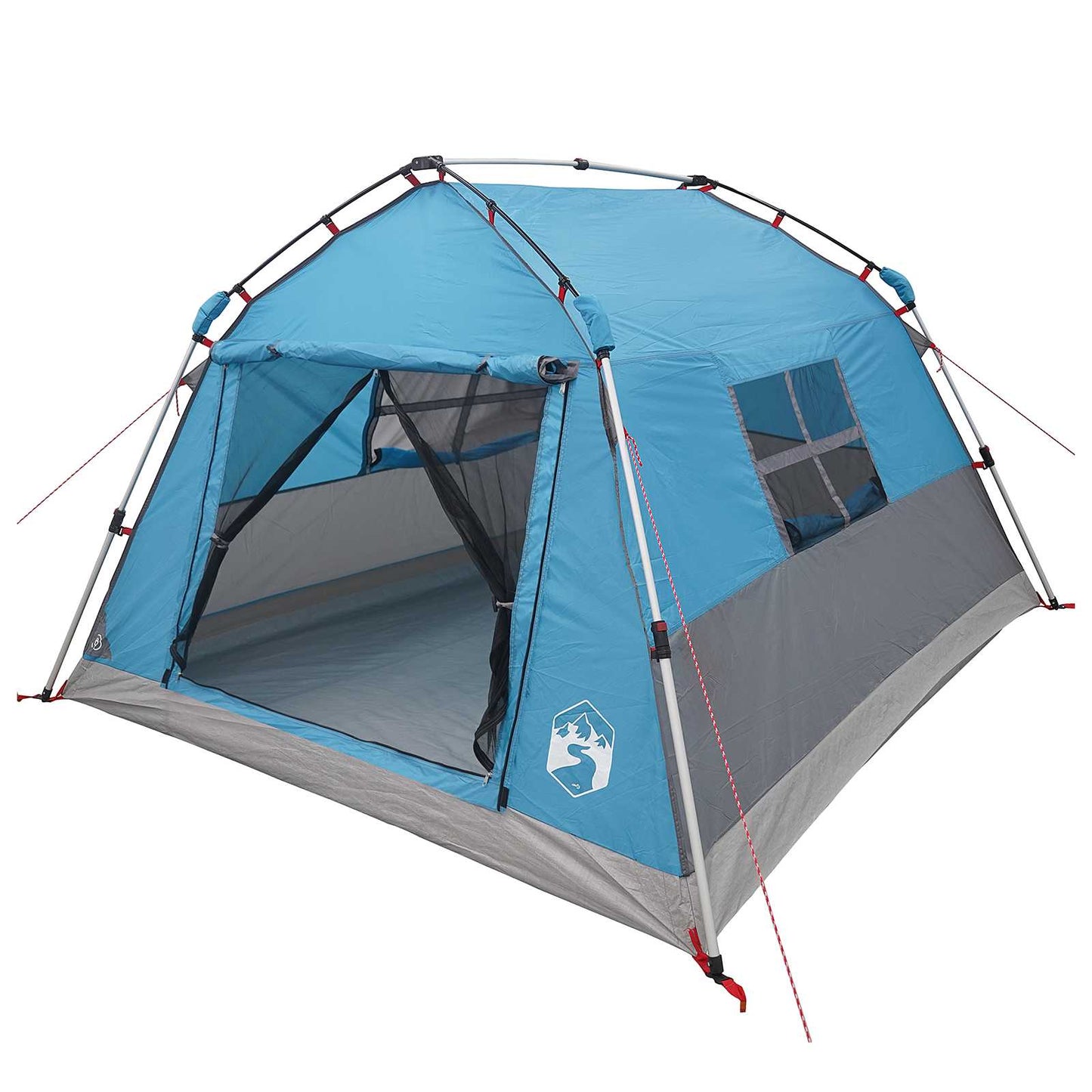 vidaXL Instant Tent Water-resistant 3-Person Blue