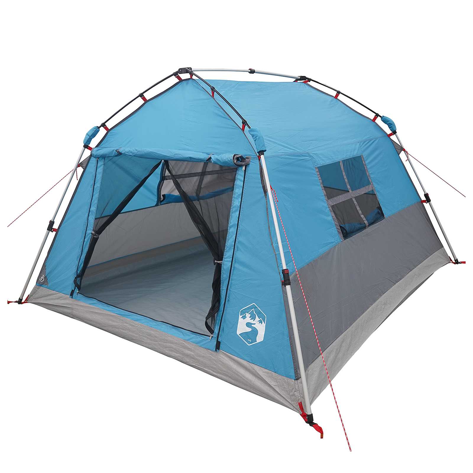 vidaXL Instant Tent Water-resistant 3-Person Blue