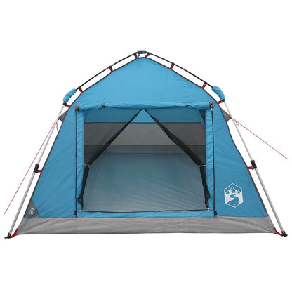 vidaXL Instant Tent Water-resistant 3-Person Blue