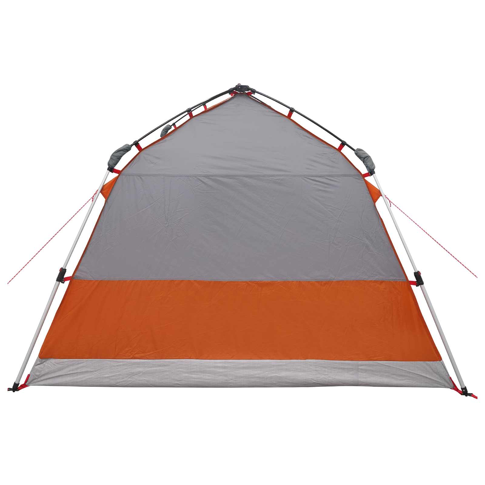 vidaXL Instant Tent Water-resistant 3-Person Grey and Orange