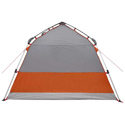 vidaXL Instant Tent Water-resistant 3-Person Grey and Orange