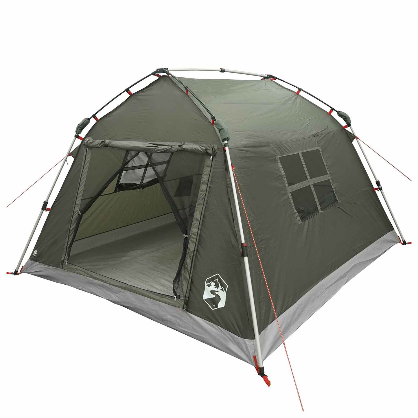 vidaXL Instant Tent Water-resistant 3-Person Army Green
