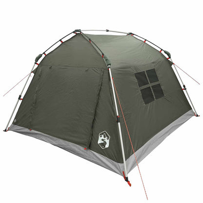 vidaXL Instant Tent Water-resistant 3-Person Army Green