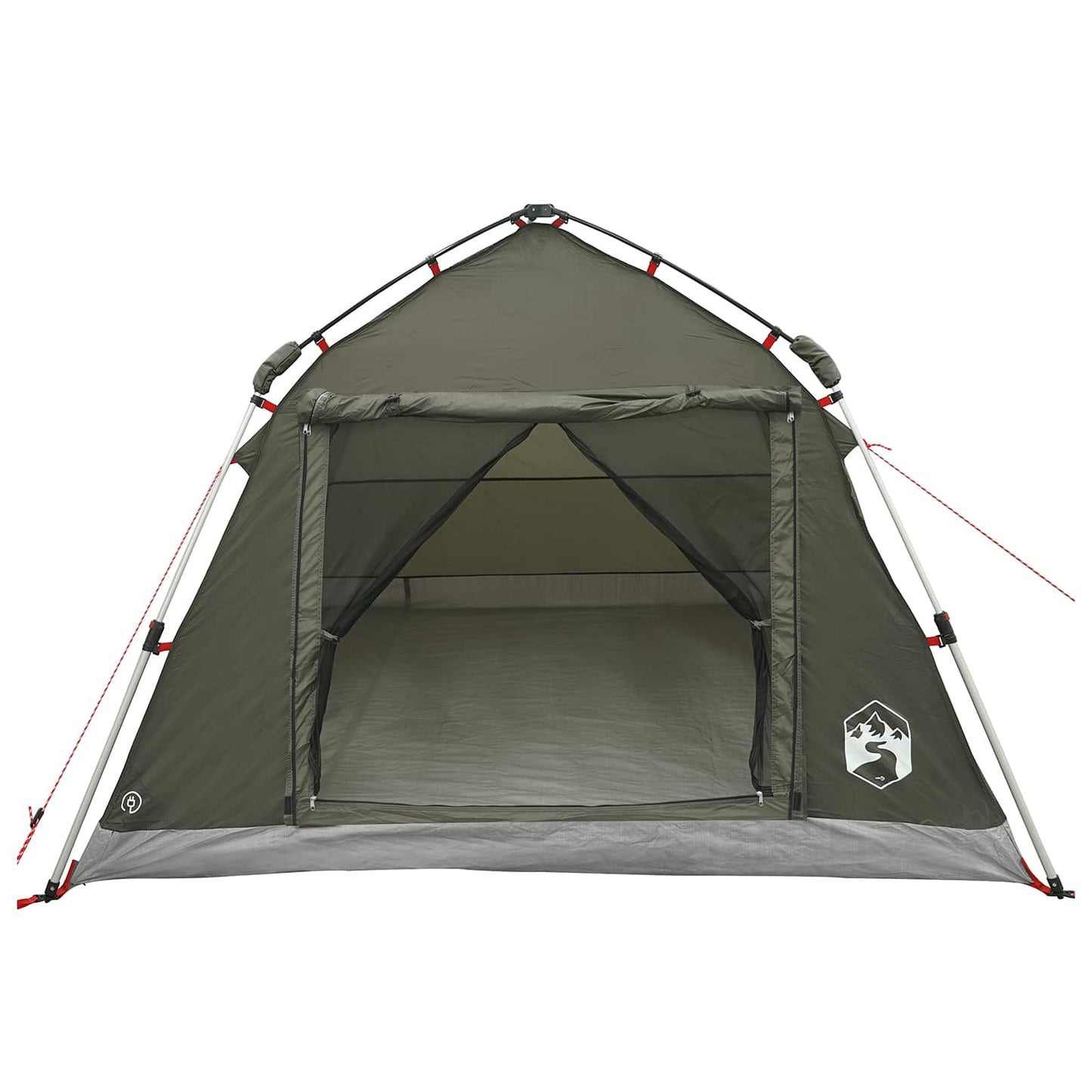 vidaXL Instant Tent Water-resistant 3-Person Army Green