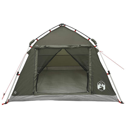 vidaXL Instant Tent Water-resistant 3-Person Army Green