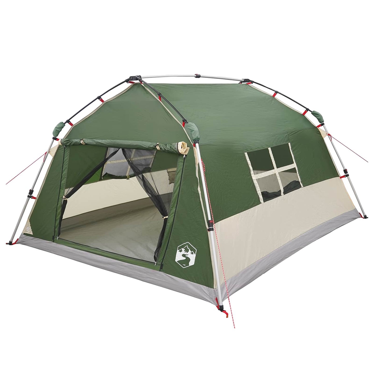 vidaXL Instant Tent Water-resistant 4-Person Green