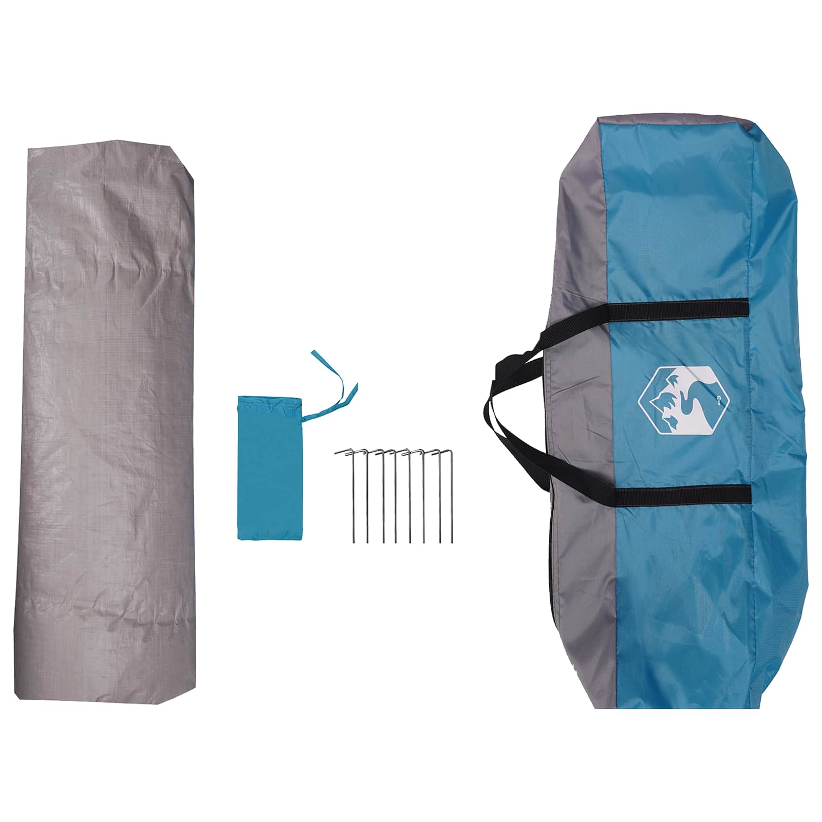 vidaXL Instant Tent Water-resistant 4-Person Blue